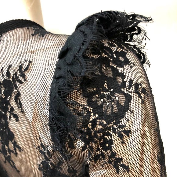 Georgina Chapman Marcheesa Pearl Lace Jacket Top - Picture 7 of 12